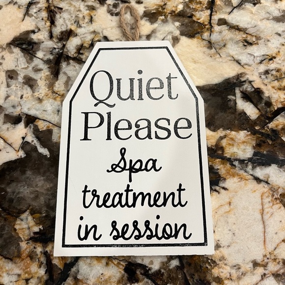 Other - Wooden sign Gifts Spa Treatment Sign attached hanger